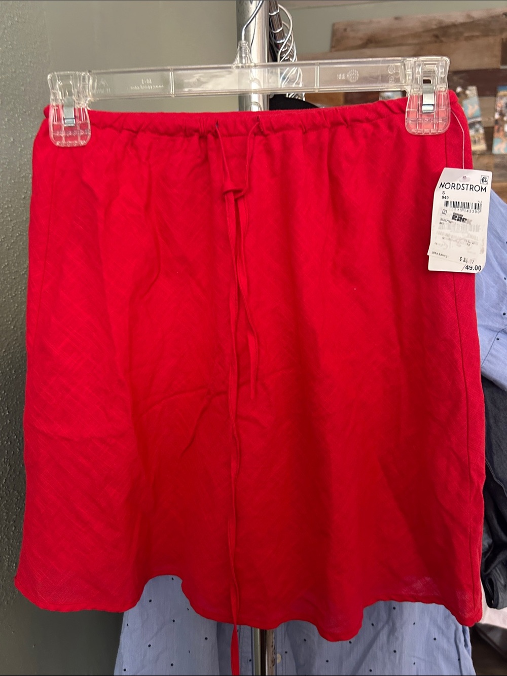 Nordstrom Red Athletic Drawstring Shorts